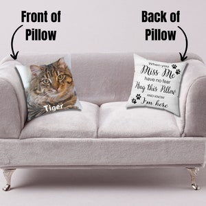 Personalized Pet Memorial Pillow: Custom Photo Keepsake image 2