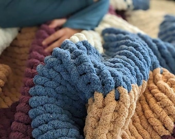 Personalized Blanket, Chenille Blanket, Handmade Blanket, Artisan Blanket, Soft Blanket, Personalized Gift, Gift for Her