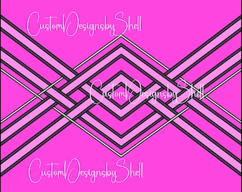 Dancing x's Tumbler Template SVG Cut File