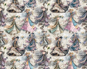 12x12 Pattern Printed Adhesive Vinyl Witch Gypsy Sassy Crazy Magic