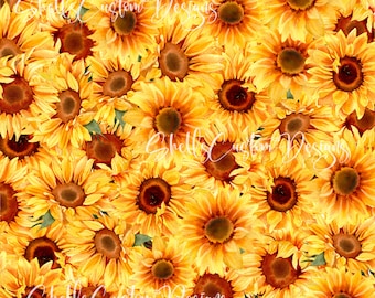 Sunflower Vinyl, Full Sheet, Sunflowers Tumbler Vinyl