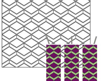 Crazy Squares-sjabloon gesneden SVG-bestand