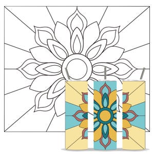 Sunflower Floral Tumbler Template SVG Cut File