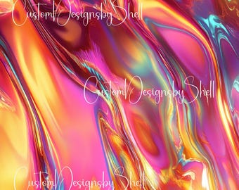 12 x 12 printed Pattern Vinyl Rainbow spring Opal Teal Oil Abalone Gold Blue Shattered