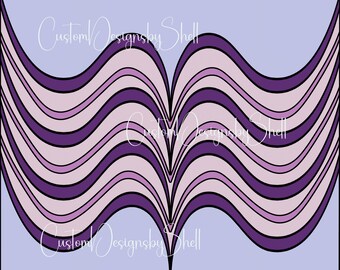 Digital Download SVG Wings Waves