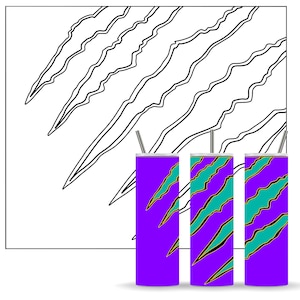 SVG Tumbler Template Klauenspuren