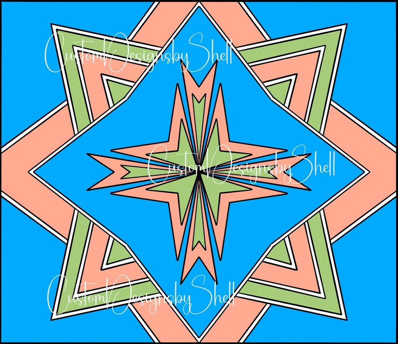 Rectangular Starburst Cut Out Starburst Star Burst 3 Tumbler Template SVG Cut File - Etsy