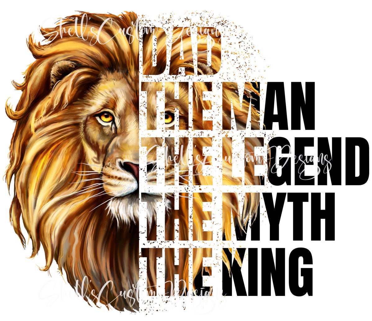 Clear Decal Lion Father King Man 4x4 - Etsy