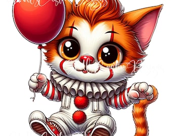 Printed decal Vinyl Halloween Costume Cats Killer Murder Spooky