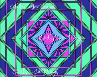 Modelo de copo Crazy Diamonds SVG Cut File