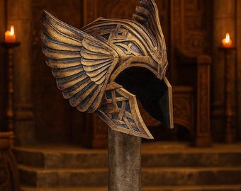 Casco de Thor impreso en 3D: Corona asgardiana, accesorio de cosplay