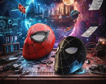 3D Printed Spider-Man Helmet, Cosplay Replica