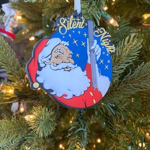Patriot Patch Co. - Santa Silent Night - Silencer Santa- Christmas Ornament