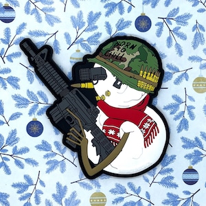 Patriot Patch Co. - Born to Chill - Full Metal Jacket Tactical SnowMan Patch