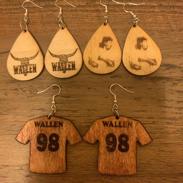 Morgan Wallen Themed Earrings