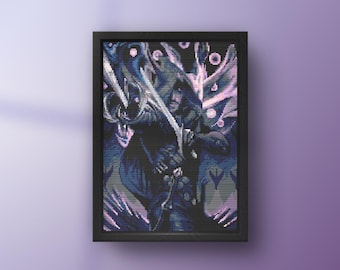 Schema Punto Croce Lucanis Dellamorte The Veilguard Dragon Age 4 DA Dreadwolf