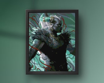 Schema punto croce Taash The Veilguard Dragon Age 4 DA Dreadwolf