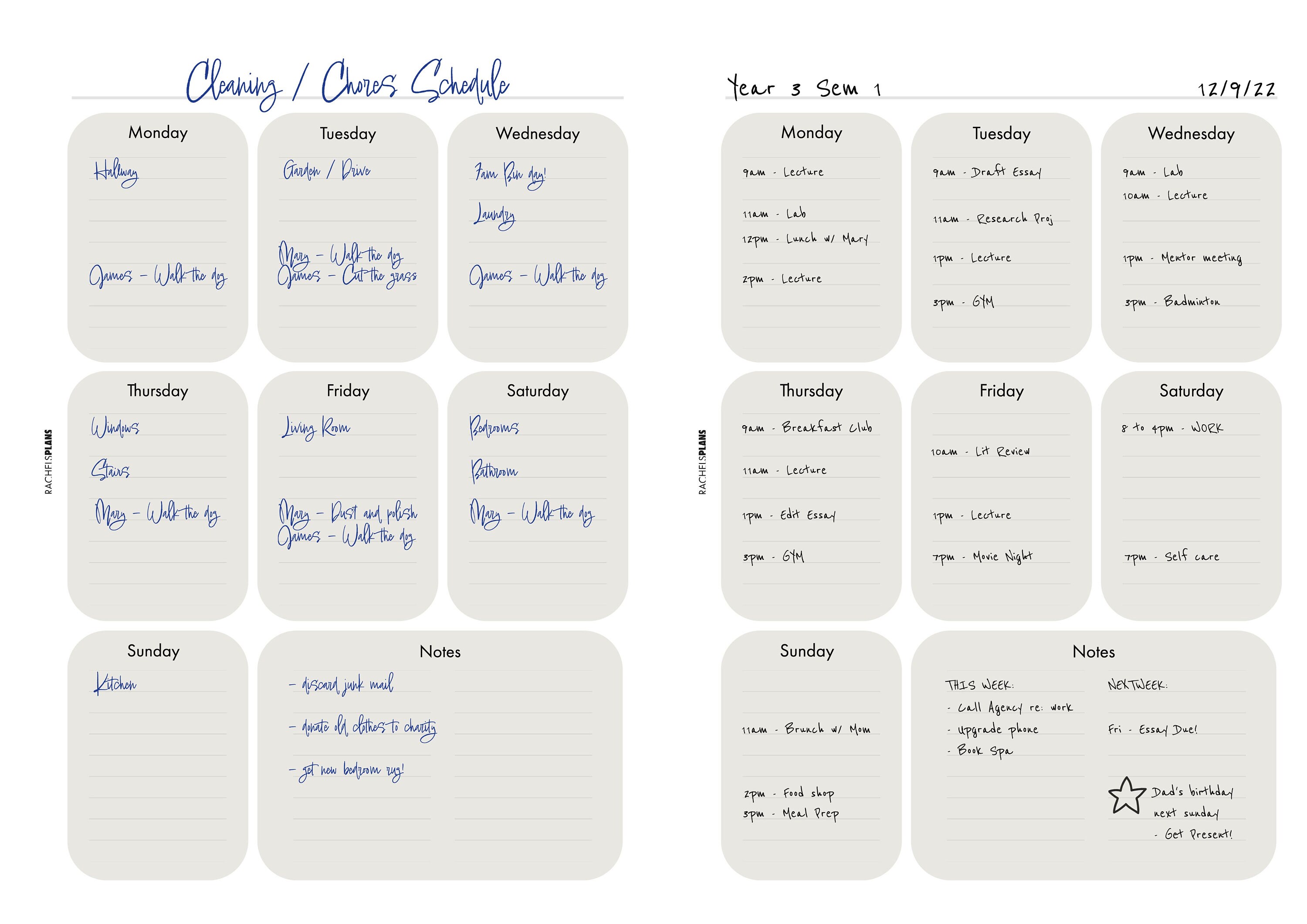 Week View Planner