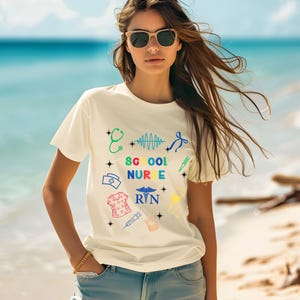 School Nurse T-Shirt: Comfort Colors, Back to School Gift