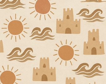 Naadloos boho-zomerpatroon