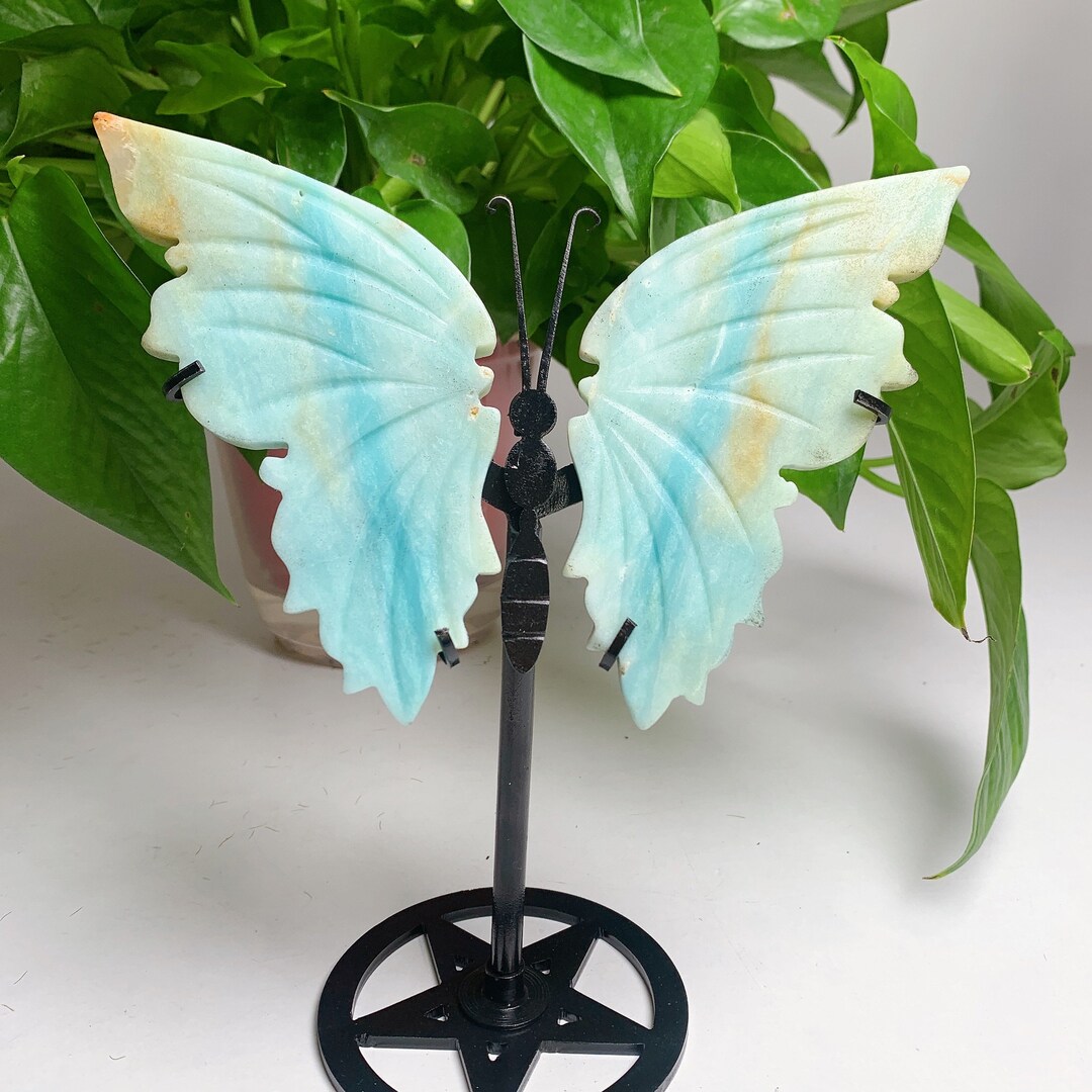 5.1natural Amazon Butterfly Wings,crystal Butterfly Wings With Free