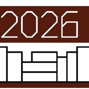 2026 - 100 Bookcase Reading Tracker - Cross Stitch Pattern 8 shelves