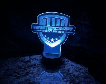 Laser Engraved LED Light Up Display/Sign, Custom Night Light, Desk Lamp, Custom LED Sign, Business Sign, Night Light