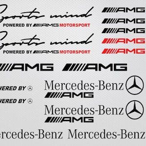 Powered by Mercedes sticker | amg decal Sports mind Benz accessories for racing tuning aufkleber adhesives vinyl cut