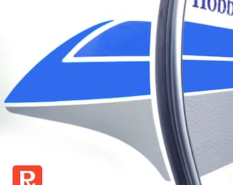Two-color decorative stripe ends for Hobby camper – vinyl replacement decals