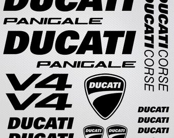 Stickers for the Ducati Panigale V4 motorcycle made of self-adhesive foil for renovation and personalization