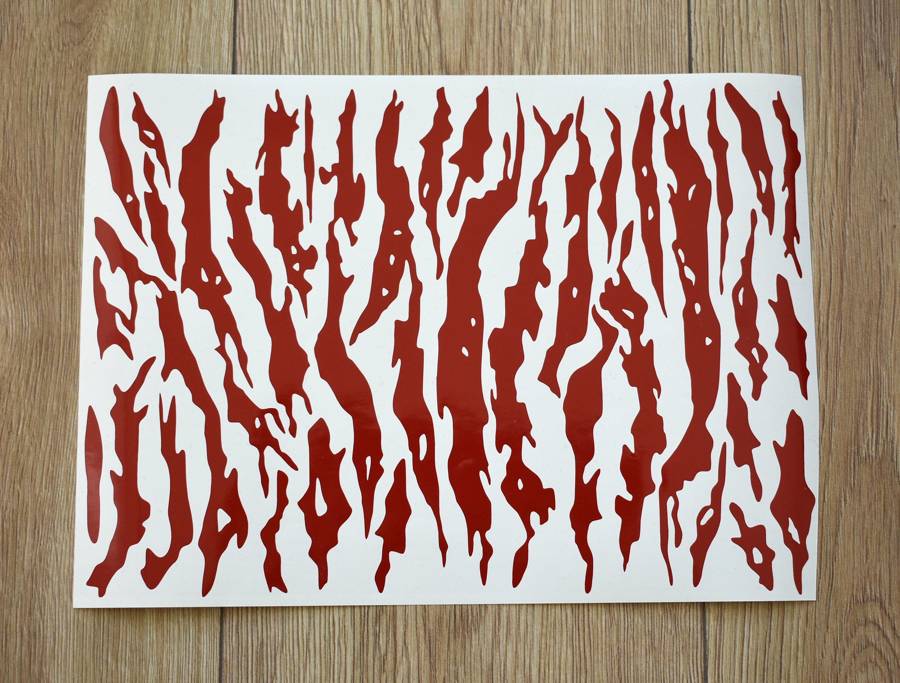 Tiger Stripes Camo Stencil for Painting 12 X 8 Pattern Sticker Vinyl ...