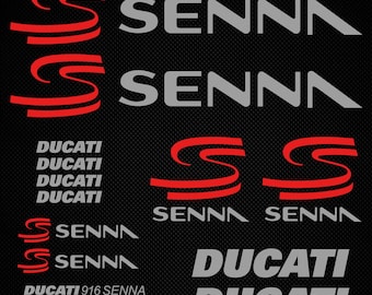 Ducati Senna 916 motorcycle stickers made of ORACAL self-adhesive foil, perfect for refreshing the look