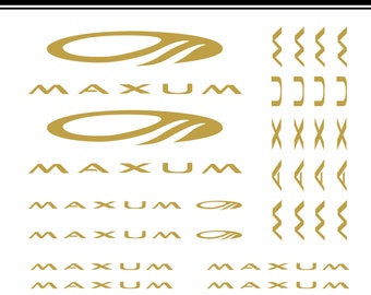 Maxum boat stickers are perfect for renovation and easy to apply.