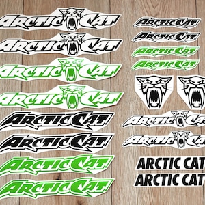 Arctic Cat スノーモービル デカール |クワッドステッカーそりオーナメントレーシングチームウィンタースポーツアクセサリータンクボディビニールホイル付き