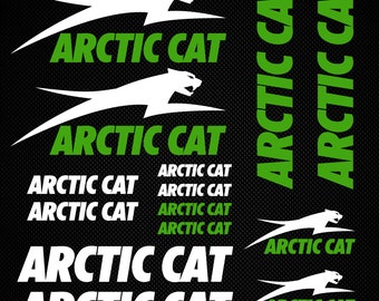 Arctic Cat sticker pack | quad decals with snowmobile ornament sport team oracal foil sled winter sports accessories for helmet