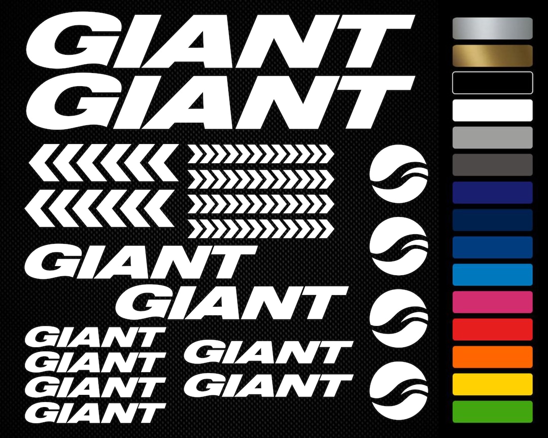 Bike Stickers for Giant Bike Frame Decals for MTB BMX Etsy