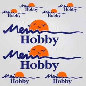 My Hobby camper van decals 8 pieces | motorhome mein hobby stickers with camping sunset birds seagulls RV accessories holiday decor