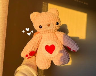 Love CareBear crochet amigurumi plushie soft toy gift