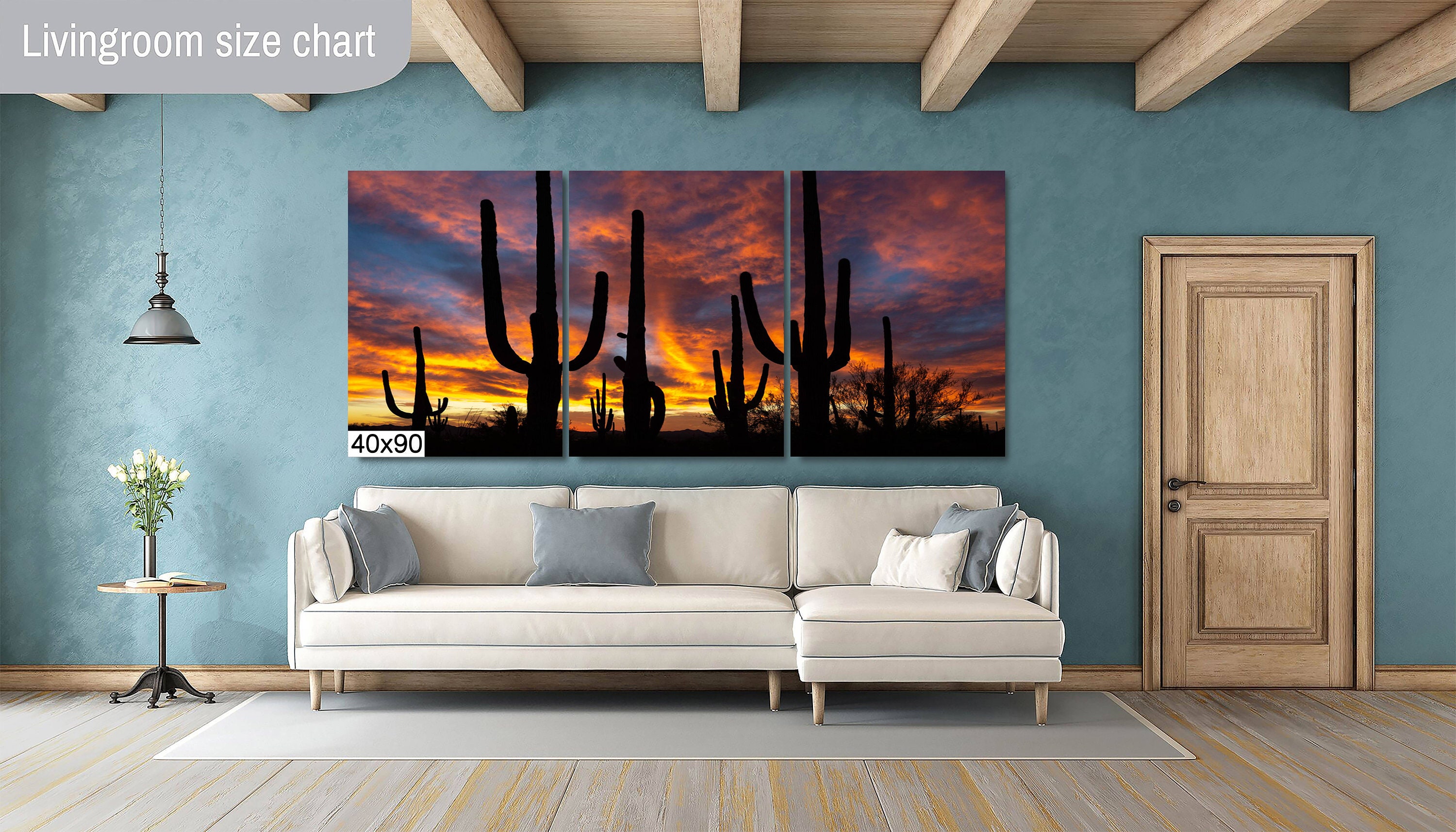 Saguaro's Sunset Saguaro National Park West, Arizona Desert Wall Art ...