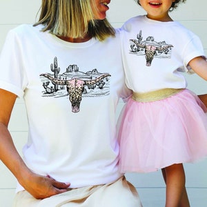 Boho Cow Skull Shirt, Howdy Shirt, Wild west Shirt, Western Graphic Tee, Cowgirl Shirt, Bull Skull Shirt, Southwest Shirt, Western Clothing