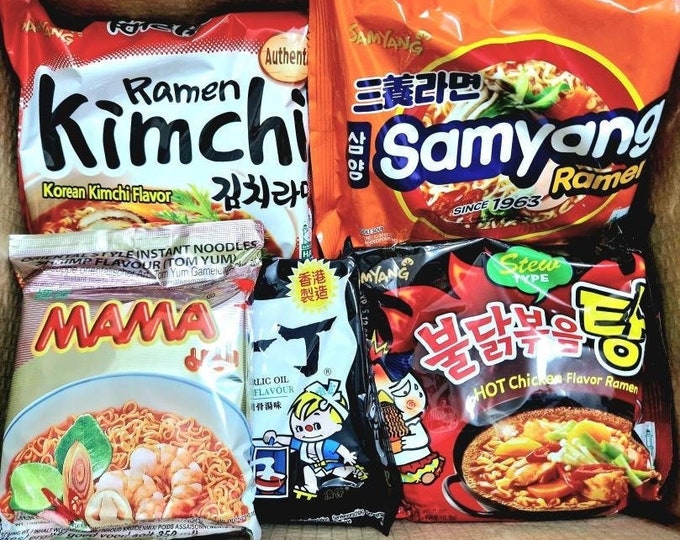 Ramen Mystery Box Meistverkaufte Assorted 5 Stück Kawaii Japanisch Koreanisch Chinesisch Asiatische Geburtstagsgeschenk Valentine's Galentine's Christmas For Him Her