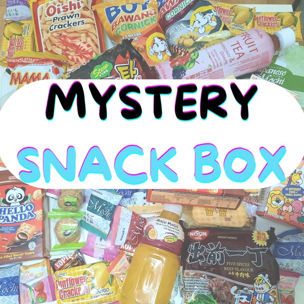 Kawaii Mystery Japanisch Koreanisch Chinesisch Asiatisch Snack Box 30st+ Manga Anime Geburtstagsgeschenk Mochi Sweet Leckereien Valentine's Galentine's Christmas