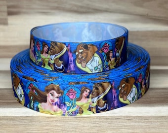 Disney's Beauty and the Beast 1" Grosgrain Ribbon | 1 Yard