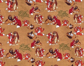 Fox and the Hound Remnants | 100% Cotton