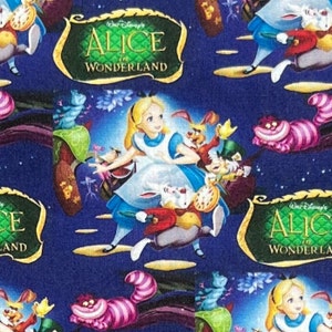 Alice in Wonderland Remnants | 100% Cotton Fabric
