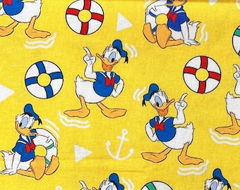 Donald Duck Remnants | 100% Cotton Fabric