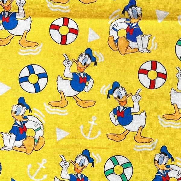 Donald Duck Remnants | 100% Cotton Fabric