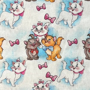 Disney Aristocats Remnants | 100% Cotton