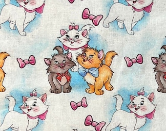 Disney Aristocats Remnants | 100% Cotton