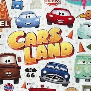 Cars Land Remnants | 100% Cotton